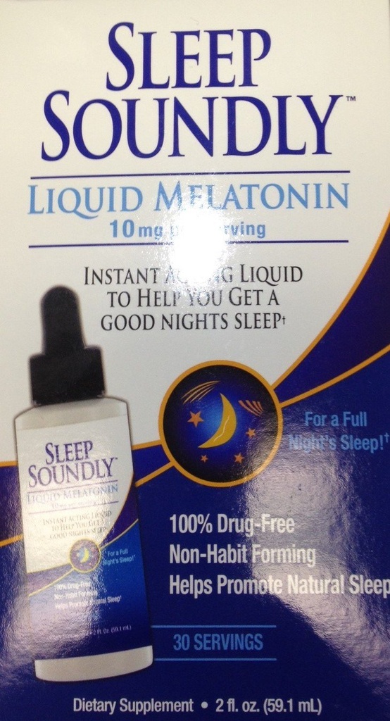 잠 건강한 액체 Melatonin 10mg의 즉시 행동 수면 공식, 30 서빙, 2 Fl Oz (1의 포장)