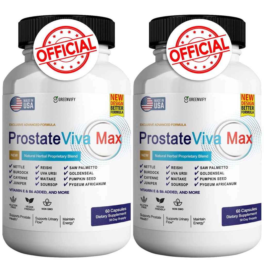 ProstateViva 남성 캡슐에 대 한 최대 보충제, 건강 보조 식품 - 최대 강도, 모든 자연 정상 및 건강한 기능 지원 (120 캡슐)