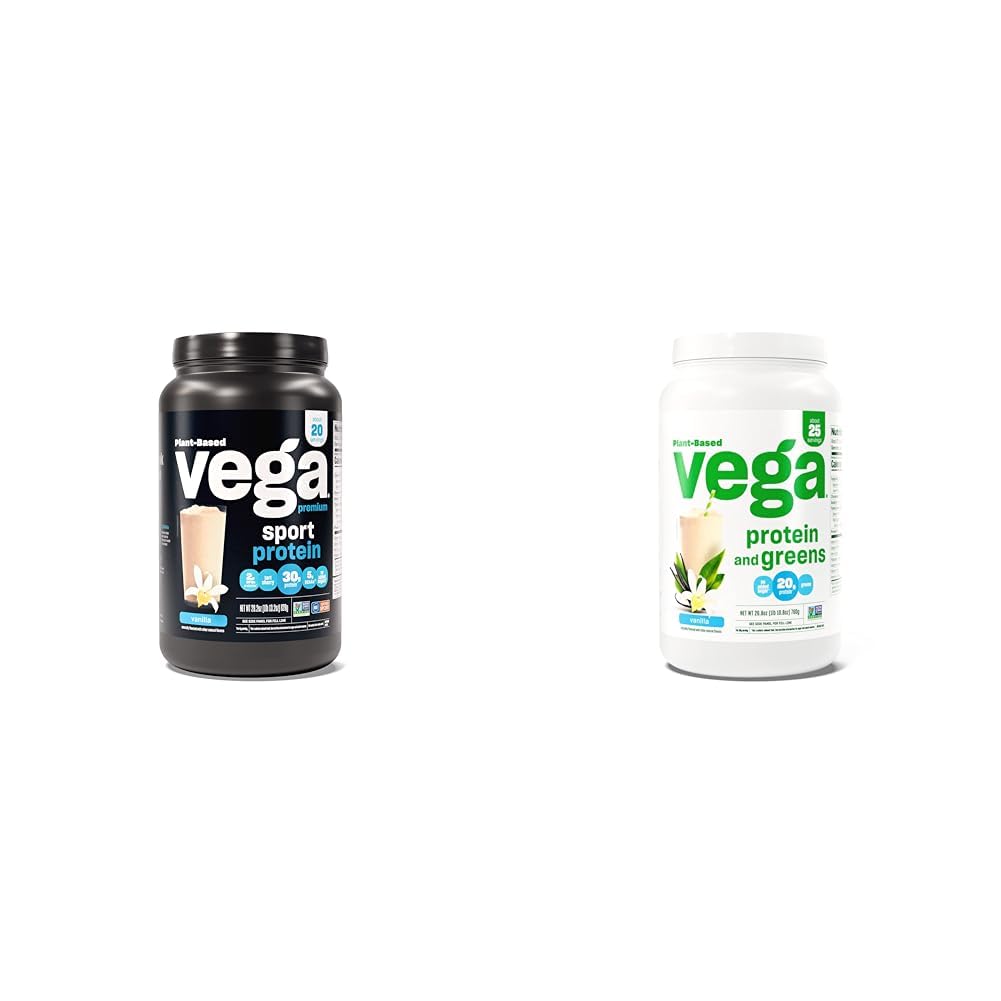Vega 프리미엄 스포츠 단백질 바닐라 단백질 분말 & 단백질과 녹색 단백질 분말
