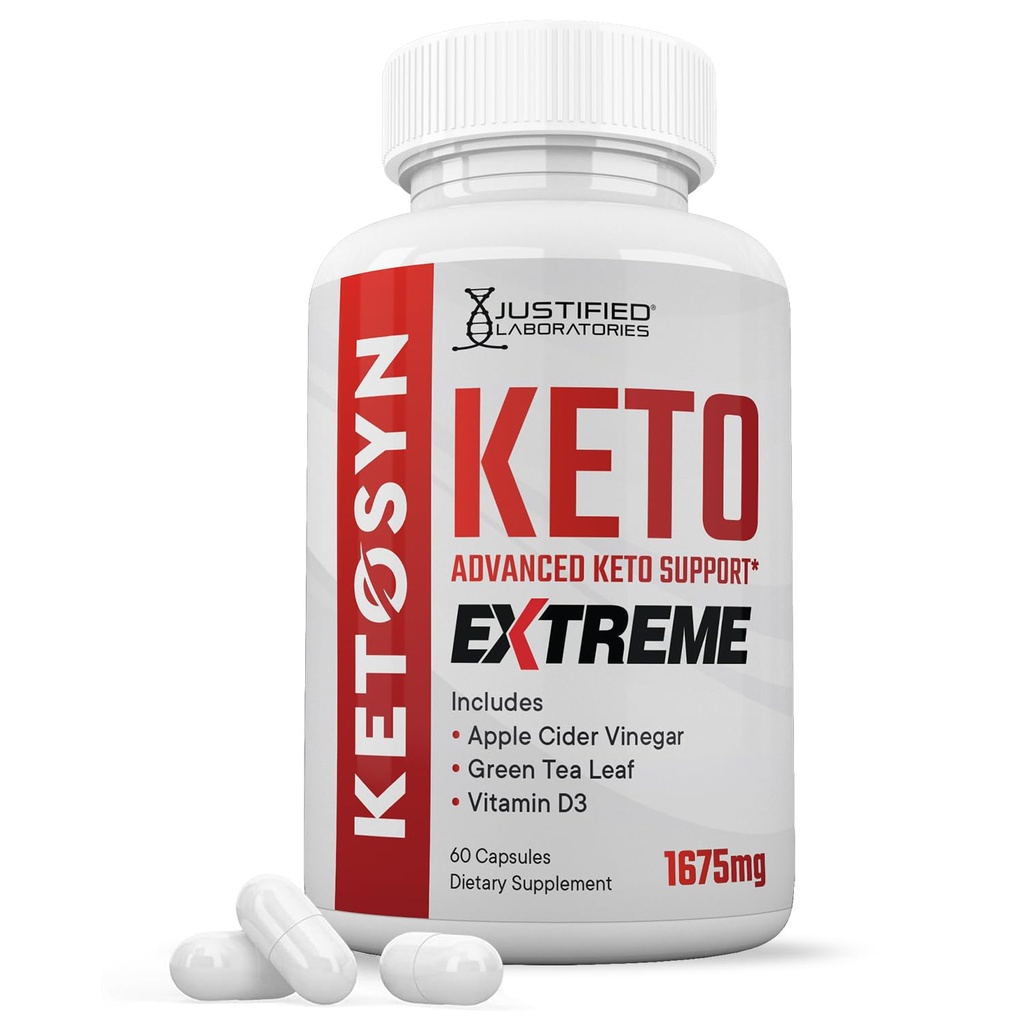 Ketosyn Keto ACV 극단적인 알약 1675 MG Keto 지원 혼합 캡슐 대안 애플 Cider Vinegar 여분 처녀 올리브 기름 분말 녹차 잎 60 캡슐로 공식화되는 Keto ACV Gummies에