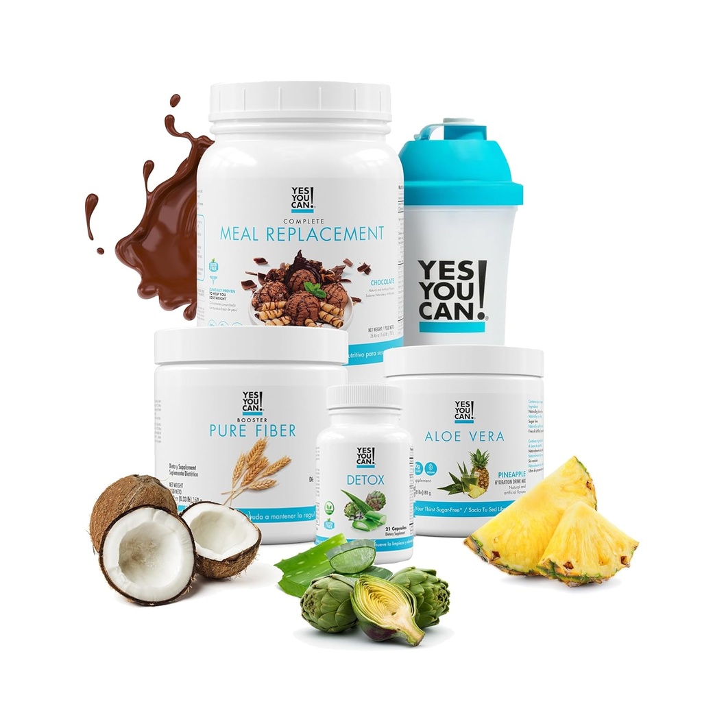 예! Detox Plus Kit, Daily Cleanse Pure Fiber Meal Replacement, Drink Mix, Shake Booster 및 Supplement, Women, Daily System Cleanse - Chocolate, Aloe Vera Hibiscus에 대한 바디 클렌징 키트