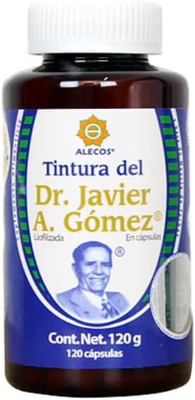 Alecos Freeze-Dried Tincture 캡슐 박사. Javier A. Gómez Jar 와 120 g
