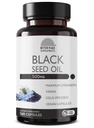 Black Seed Oil Capsules | (Non-GMO & Vegan) Cold-Pressed Nigella Sativa Providing Pure Black Cumin Seed Oil | Digestion, Joint, Hair & Skin 용 슈퍼 산화제 | 캡슐 당 500mg