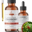 Cranberry Tincture - 유기 크랜베리 추출물 액체, 알코올 - 무료 초본 보충 - 미국에서 만든