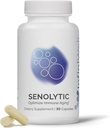 InfiniWell Senolytic Longevity 보조 식품 - 셀룰러 에이징 최적화, 도움말 지원 일관성 기능 및 신경 처리 - Resveratrol, Pterostilbene 및 Quercetin (30 캡슐)