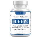 Relaxation Sleep Aid, Natural Non-Habit Forming, Sleep Supplement Longer & Better Sleep, Chamomile, Magnesium, Melatonin, Ashwagandha, GABA, Drug-Free (60 카운트) 지원 개발