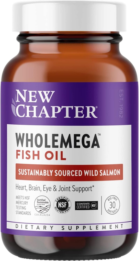 새로운 장 Wholemega 1000 Mg, 30 Ct