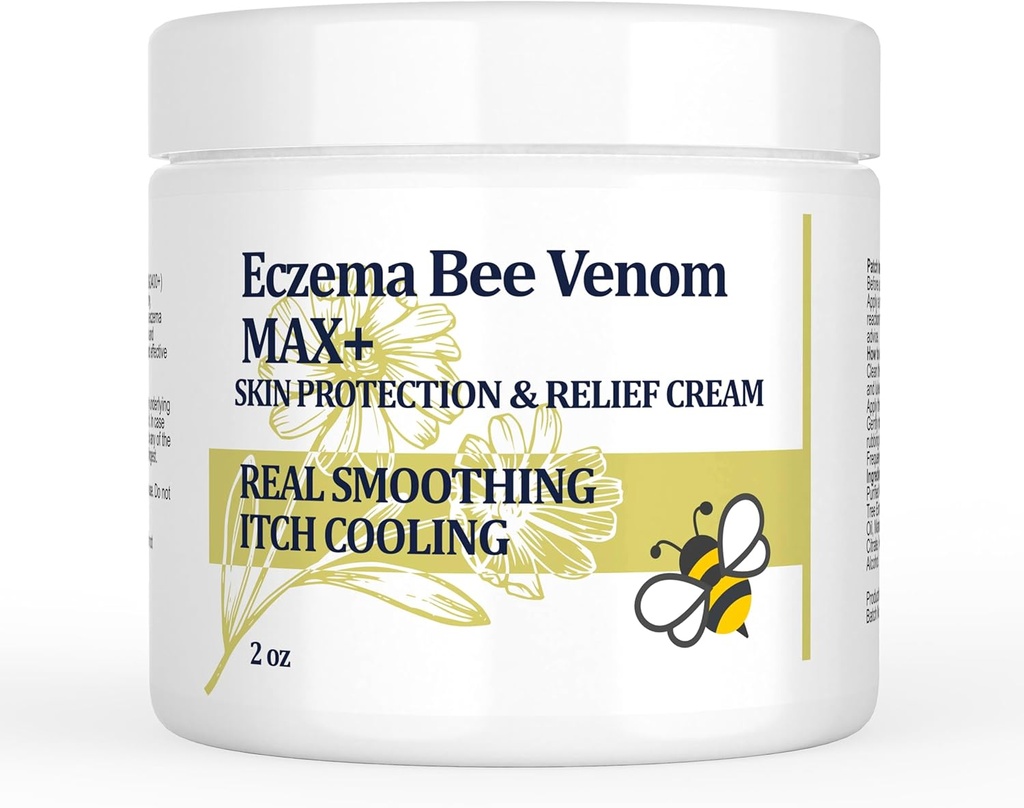 고강도 꿀벌 Venom 크림, Dyshidrotic Eczema 연고, 열 돌진, 가려움증, Eczema, Psoriasis, 다리, Stomach, 발, 손, 과민한 피부, 모든 나이 배려