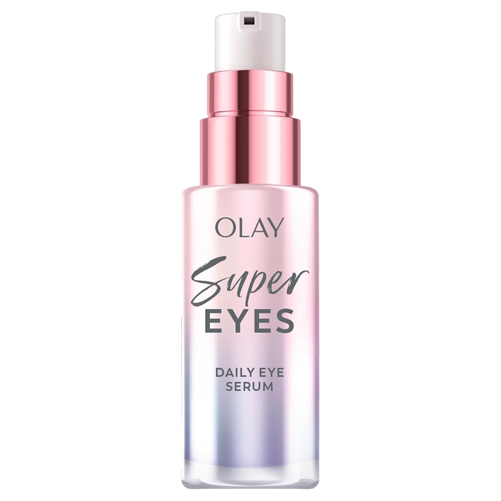 오레이 슈퍼 아이 세럼 - 비타민 C, 카페인, Niacinamide, Amino Peptide, Aloe Vera - Brightens Dark Circles, Anti-Wrinkle, Anti-Aging, Brightening, Smooth Fine Lines, Firming, Hydrating, 0.45 Oz