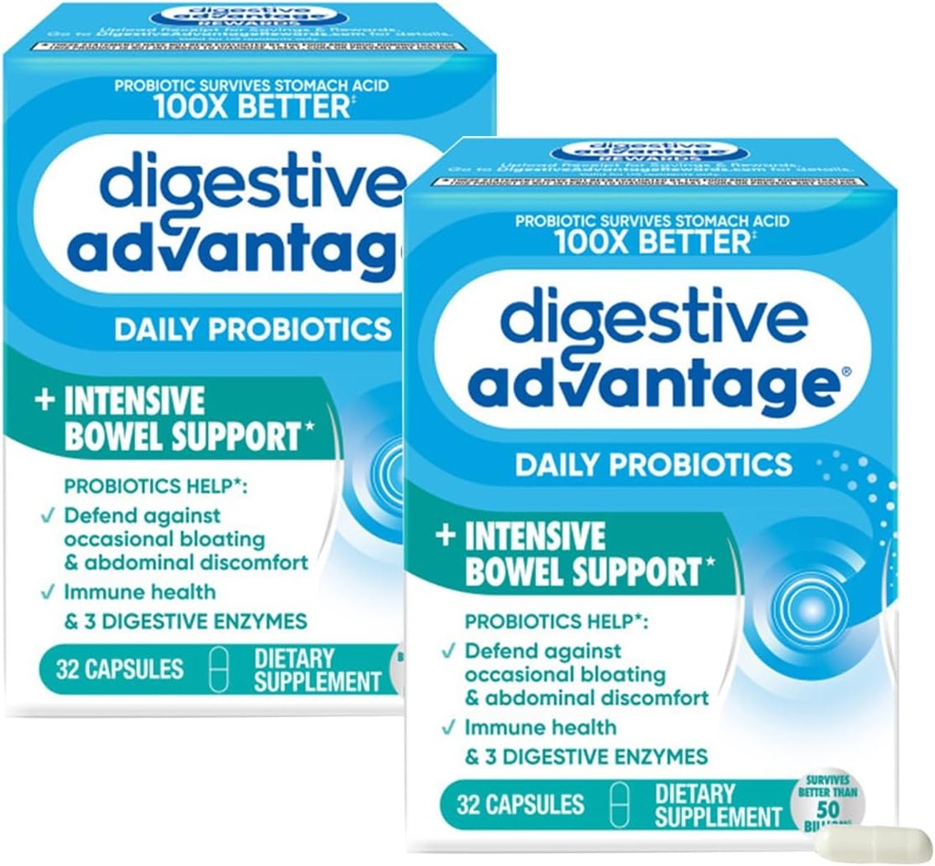 소화 이점 집중적인 Bowel 지원 Probiotic는 가스 & bloating, 32의 조사 캡슐 (2 팩)에 대하여 방어합니다