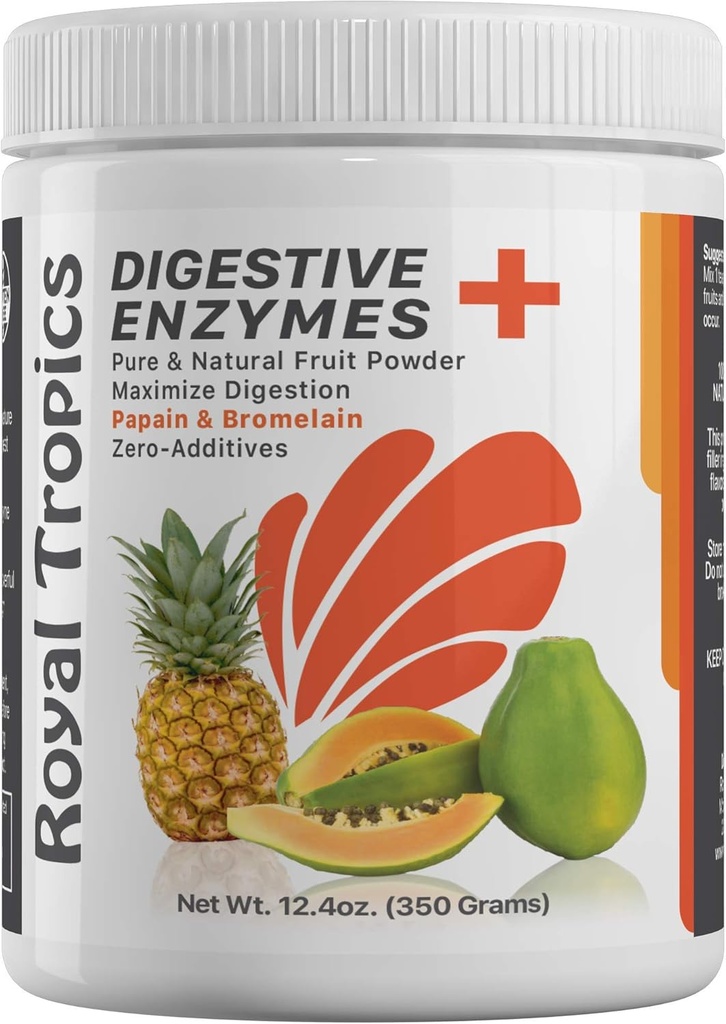 파인애플 Bromelain 소화 효소는 녹색 Papaya 분말과 Bromelaine 350 그램의 혼합을 보충합니다