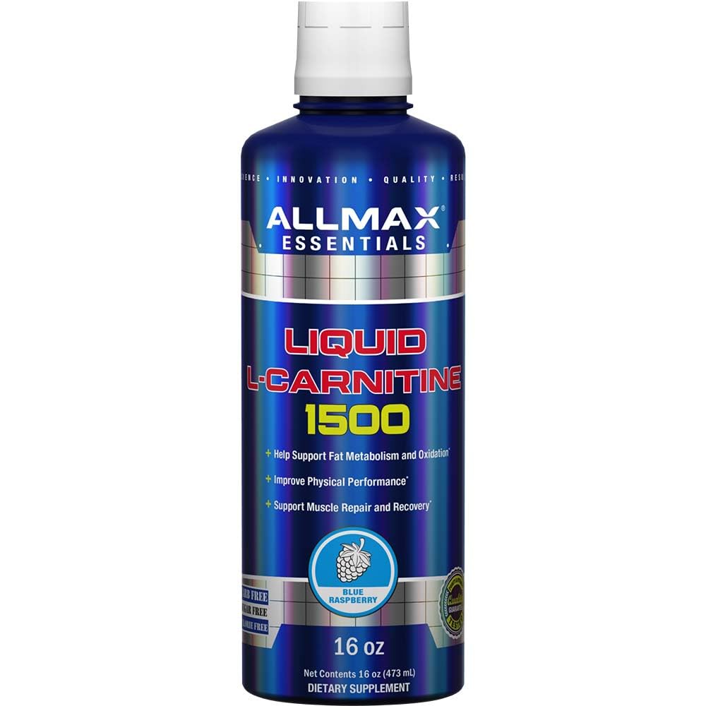 ALLMAX 영양 액체 L 카르니틴 1500, 블루 라즈베리, 16 온스 (473 ml)