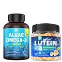 설탕 자유로운 Lutein 20mg 40mg +Vegan 오메가 3 DHA EPA