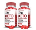 Justified Laboratories (2 팩 Go 90 Keto ACV Gummies Extreme 2000MG Go90 Keto Gummies Apple Cider Vinegar Pomegranate Beet Juice Powder B12 Vegan Non GMO 120 거미