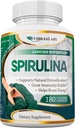 vibraxlabs Spirulina 캡슐 – 100% 순수한 1000mg 서빙 (500mg Veggie 캡슐) 분말 보충교재, 지원 자연적인 해독, 세포 수준에 이익 건강, Chlorella에 베스트