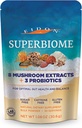 Eidon SuperBiome, 버섯 Probiotics 파우더 혼합, Gut Balance, 유기 Reishi, Chaga, Lion's Mane, Cordyceps, 터키 꼬리, Shitake, Maitake, Phelinus, 30 서빙