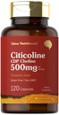 Tahoe Nutritionals Citicoline 500mg | 120 캡슐 | CDP 콜린 보충제 | 치료 급료 | 글루텐 무료, 비 GMO