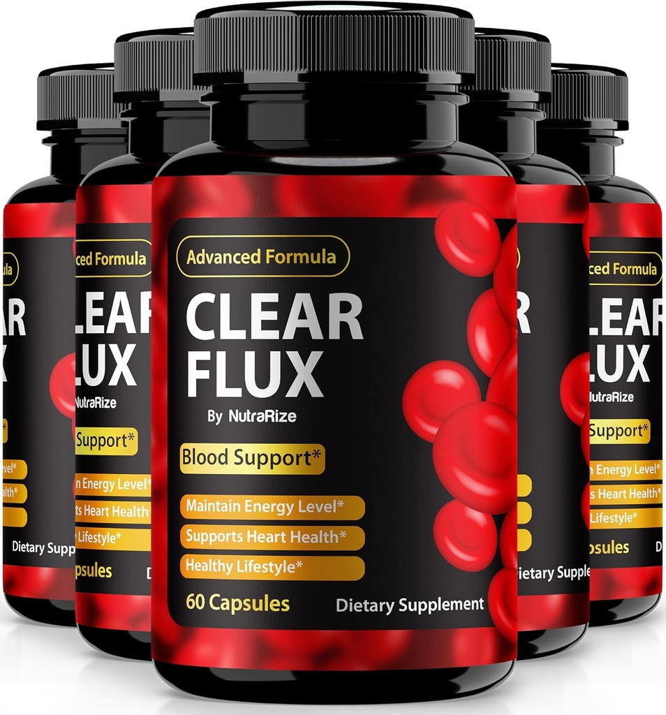 (5 팩) 명확한 유출 알약, 공식 ClearFlux 캡슐, All-Natural 지원, 안정되어 있는 수준 & 건강한 순환, 자연적인 명확한 유출 건강 검토 (300의 캡슐)를 유지하기 위하여 우수한 지원