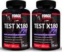 FORCE FACTOR 시험 X180 PM, 2 팩, 남자를 위한 테스토스테론 승압기, 근육, 증가 힘을 건설하는 Overnight 테스토스테론 보충교재, 그리고 더 깊은, 더 건강한 수면 및 회복, 240의 정제