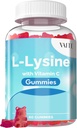 비타민 C - 피부, 입술 & 찬 Sore* 여성을 가진 비타민 L 리진 800mg Gummies - 성인을 위한 리진, 지원 조직 건강 & 면역 체계, 아미노산 & 복잡한 보충교재, 60 Vegan Chewable