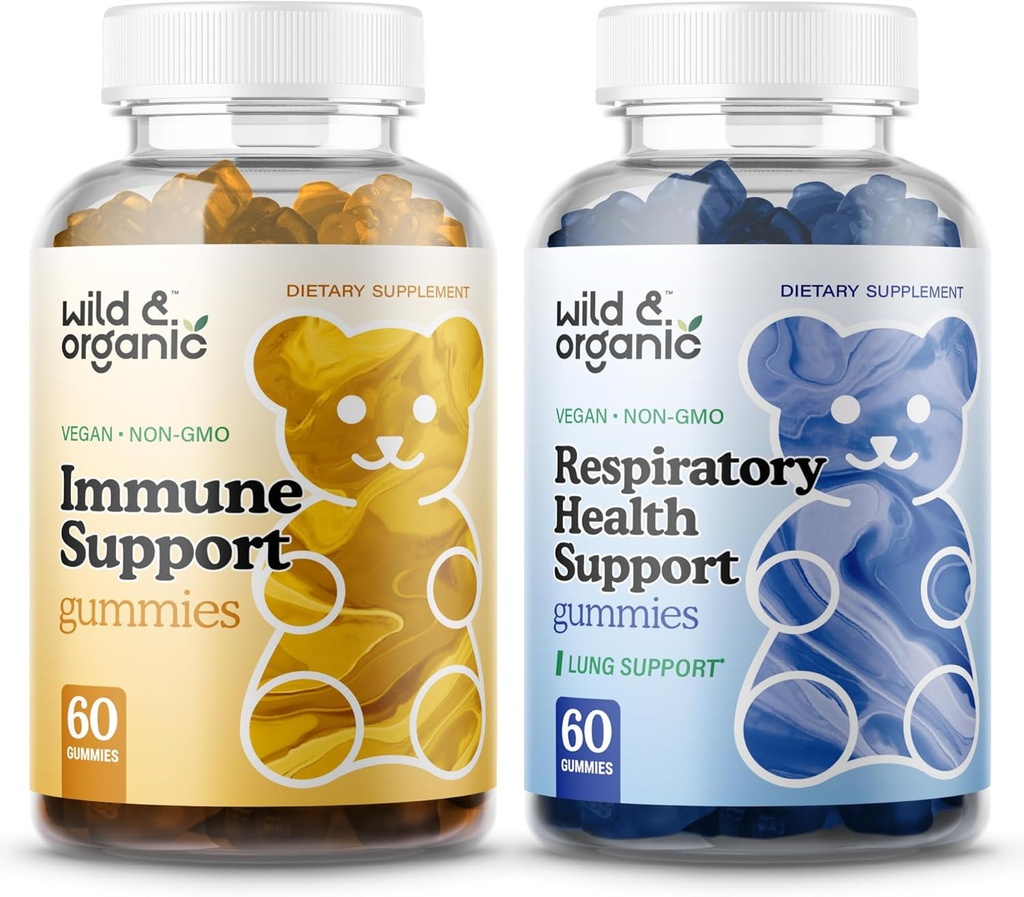 야생 & 유기 면역 지원 Gummies & Lung Detox Gummies