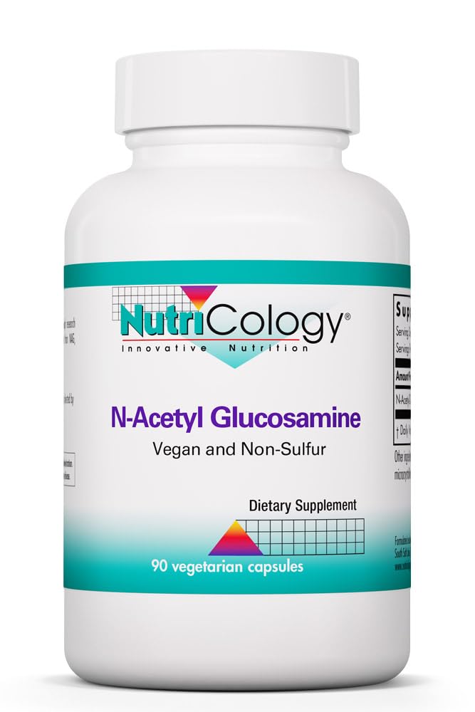 Nutricology 그룹 N-Acetyl D-Glucosamine 500mg - NAG 보충교재, 합동 지원, 글루코사민 황산염, 합동 건강 공식, Motility 활성제, 비 황, 채식 캡슐 - 90 조사