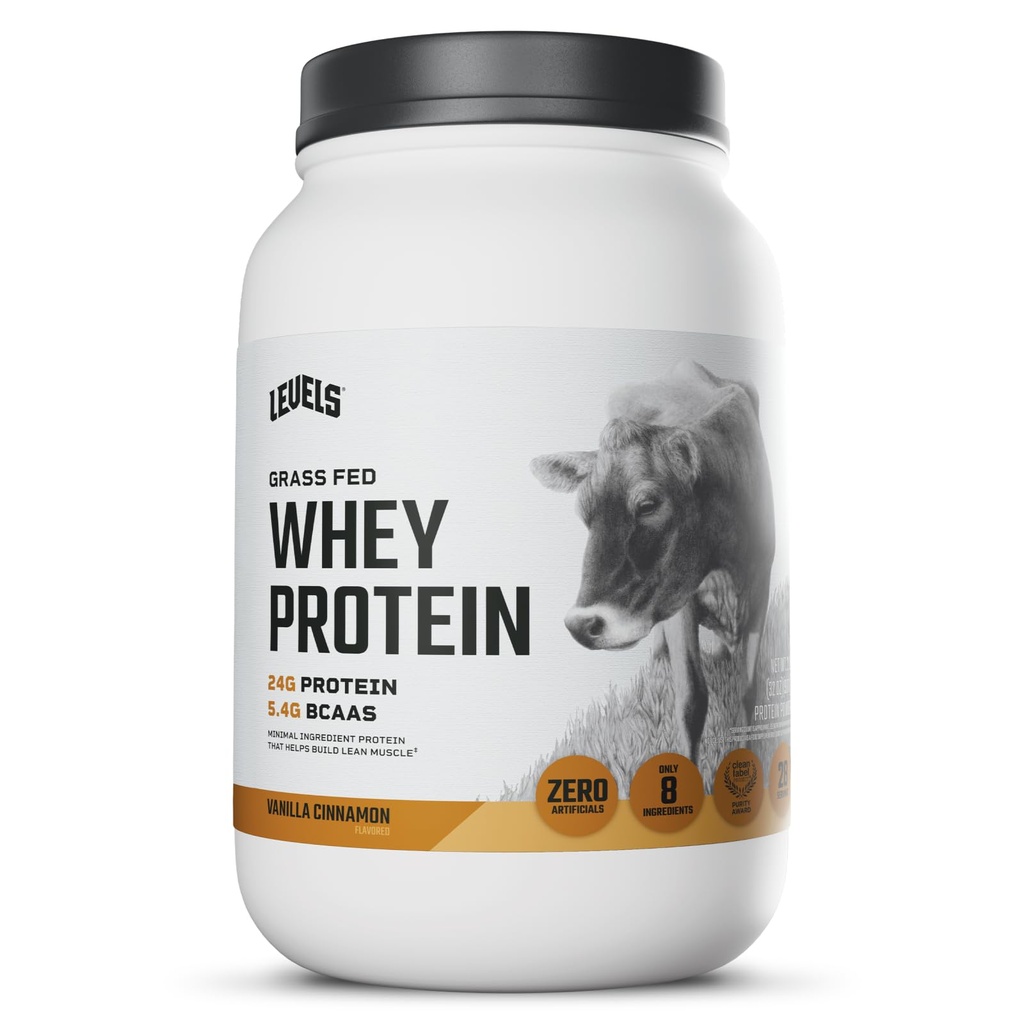 잔디 페더럴 익스프레스 Whey 단백질 분말, 인공 없음, 단백질의 24G, 바닐라 Cinnamon, 2LB