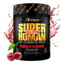 ALPHA LION Superhuman Burn – 2 in 1 Metabolism Booster Pre Workout and Thermogenic Fat Burner for Men – 식욕 억제 및 체중 감량 보충 (21 서빙, 달콤한 블랙 체리 맛)