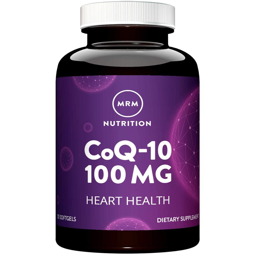 MRM Nutrition COQ-10 100mg | 자연적으로 파생 된 | 심장 건강 | 항생제 | 향상된 생체 이용 가능 | 글루텐 프리 | 120 인분