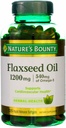 자연의 Bounty Flaxseed 기름 1200 mg의 급속한 방출 Softgels, 자연적인, 백색, 125 조사, 2의 팩