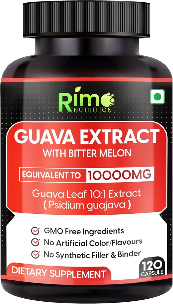 Bitter Melon 120 Veg 캡슐 1000 mg (120 캡슐, Guava)