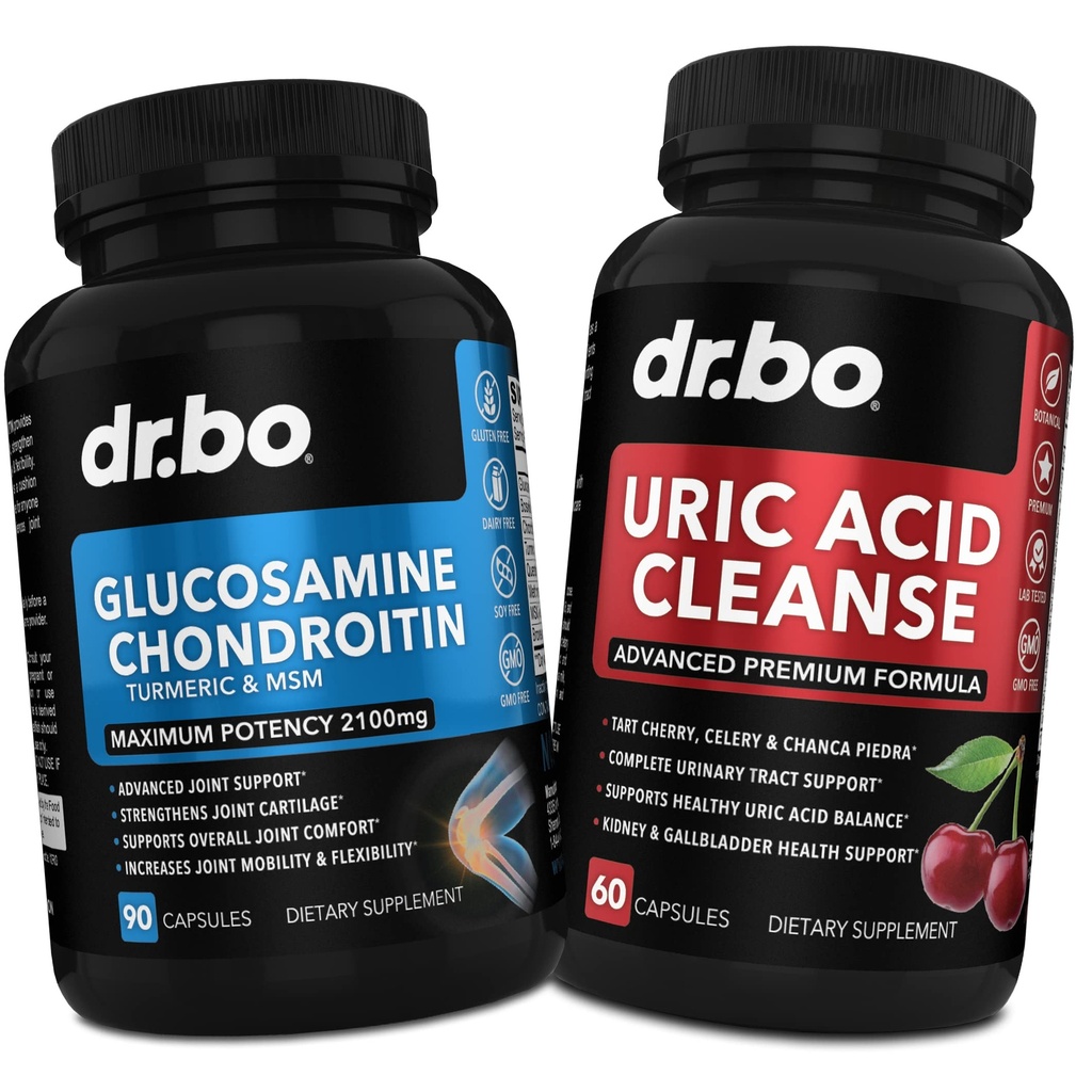 DR. BO Glucosamine Chondroitin Turmeric MSM - 우산 Cleanse 지원 보충교재