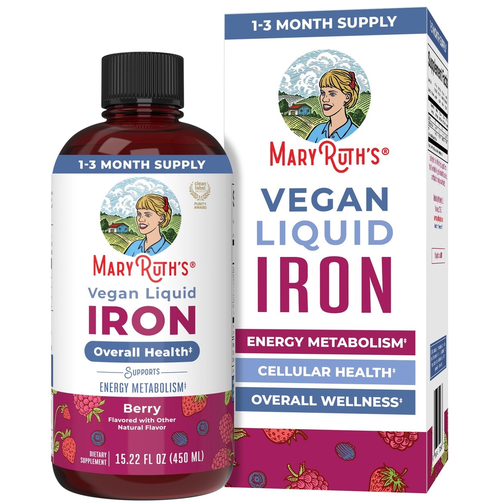 MaryRuth Organics Iron Supplement 여성 남성 & 아이