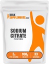BulkSupplements.com 나트륨 구연산염 분말 - 나트륨 구연산염 음식 급료, 유화제, 풍미 증강 인자 - 글루텐 자유로운, 서빙 당 3g, 100g (3.5 oz) (1의 포장)