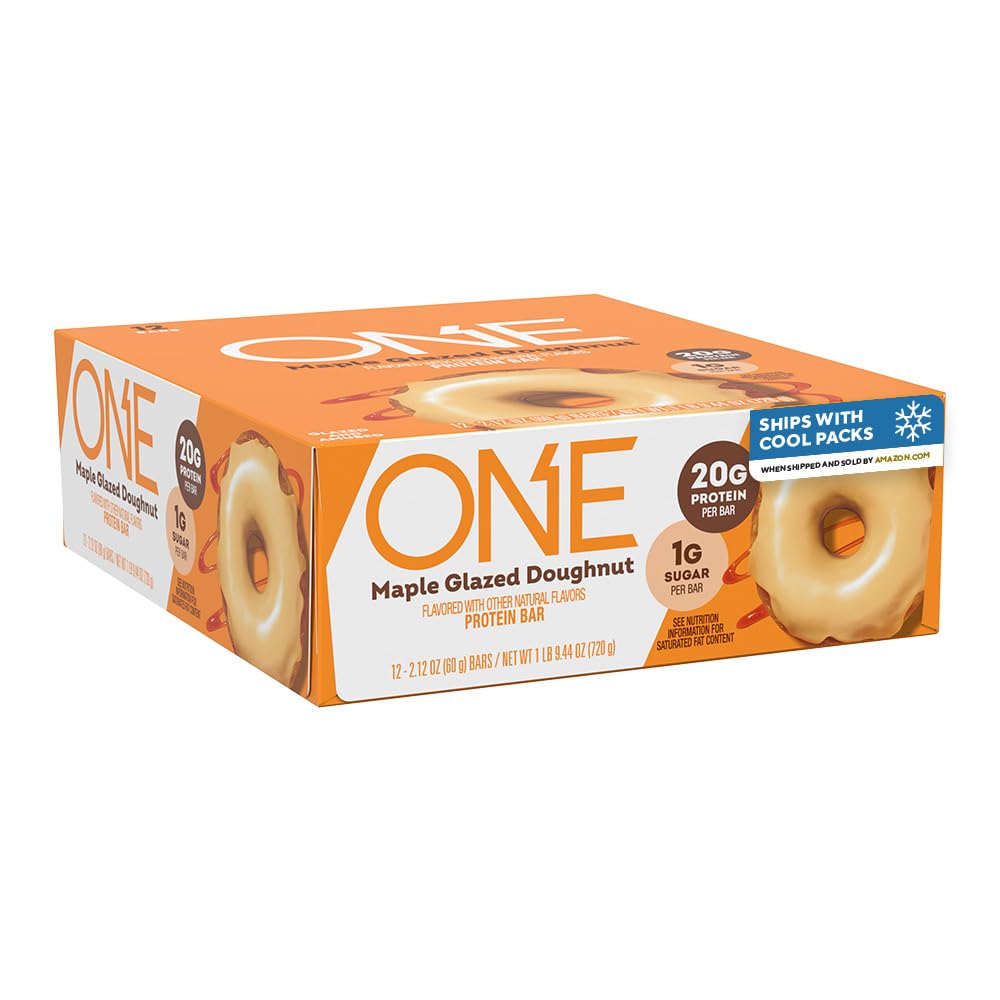 1개의 단백질 막대기, 단풍나무는 20g 단백질과 1g 설탕, Pantry 요소, 2.12 oz (12 조사)로, 글루텐 해방합니다