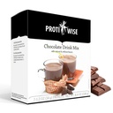ProtiWise High Protein Drink Mix | 초콜렛 | 저 칼로리, 저지방, 저당, Keto Friendly | 7/Box