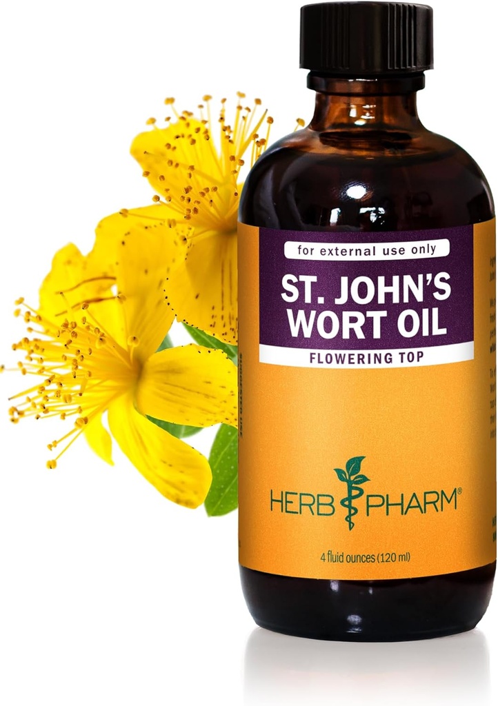 허브 Pharm St. John 's Wort 화제 기름, 4 Ounce (OILSJW04)