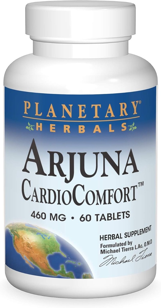 행성 초본 Arjuna Cardio 안락 정제, 460 mg의 60 조사