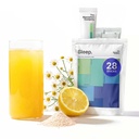 Sleep Aid Powder - Liposomal Saffron, Magnesium & PharmaGABA Melatonin-Free Natural Supplement를 사용하여 수면 품질 Chamomile Lemonade 28 스틱을 줄이고 개선하십시오.