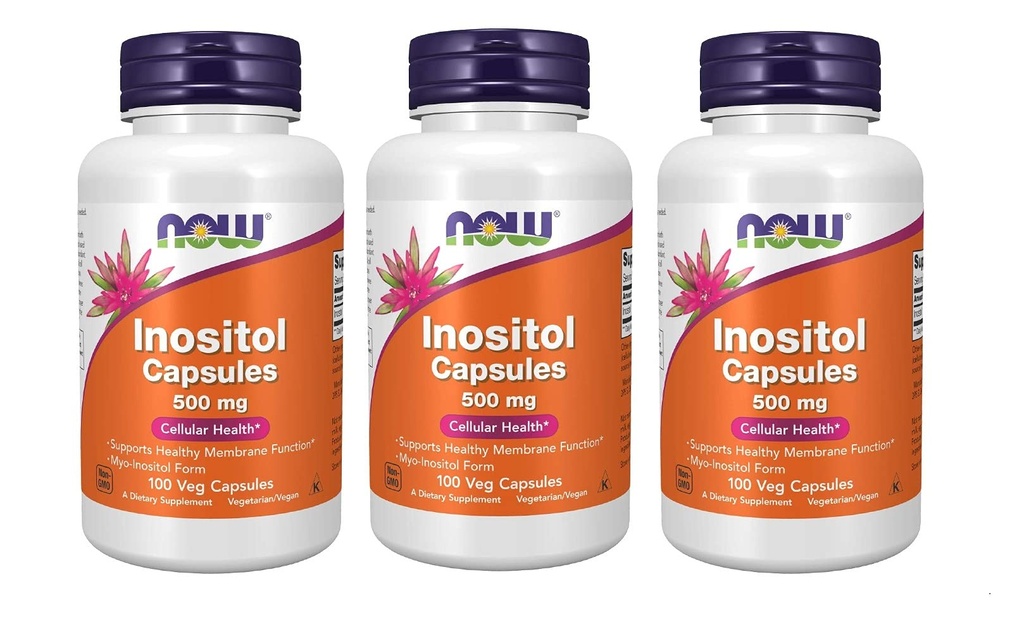 NOW 식품 Inositol 500mg,100 캡슐 (포장 3)