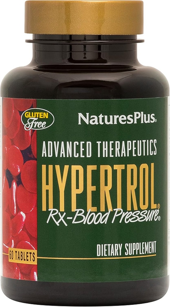 자연 플러스 고급 치료 Hypertrol Rx 혈압 - 60 채식 정제 - 식물 허브와 마그네슘 보충 - 글루텐 - 무료 30 서빙