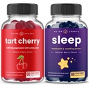 NutraChamps Tart Cherry & Sleep Gummies 번들 | 완전한 근육과 수면 지원