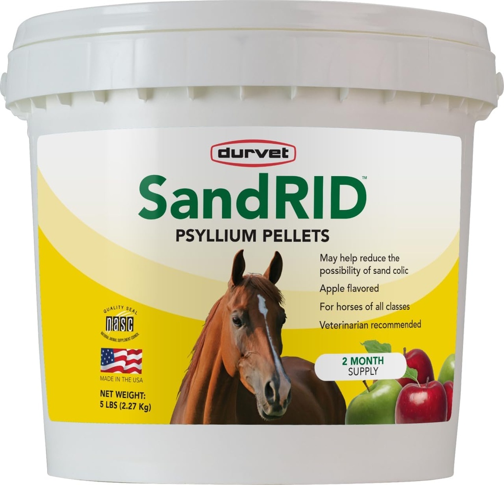 Durvet 699627 Sandrid Psyllium 펠릿, 5 Lb, 5 파운드 (팩의 1)