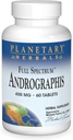 행성 초본 가득 차있는 스펙트럼 Andrographis 400mg - Ayurvedic 허브 - 60의 정제