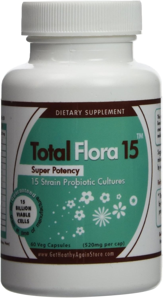 총 Flora 15 60 veg 모자 (캡 당 520mg)