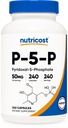 영양소 P5P 비타민 B6 보충 50mg, 240 캡슐 (Pyridoxal-5-Phosphate) - 채식 친화적 인, 비 GMO, 글루텐 무료