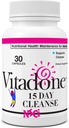 Cleanse - Taken Digestive Cleansing Supplement - 부드러운 소화 시스템에 대한 천연 적층 - Flaxseed, Psyllium, Aloe Vera - Balance & Regularity - 30 ct.