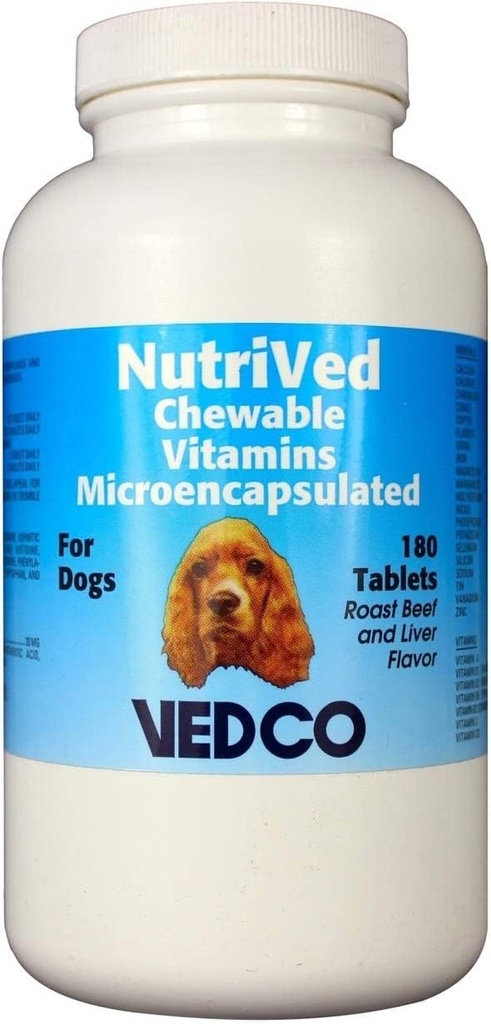 개를위한 Vedco NutriVed Chewable 비타민 180 정제