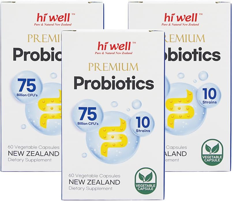 (포장 3) 안녕 좋은 우수한 Probiotics 60Vegetarian 캡슐