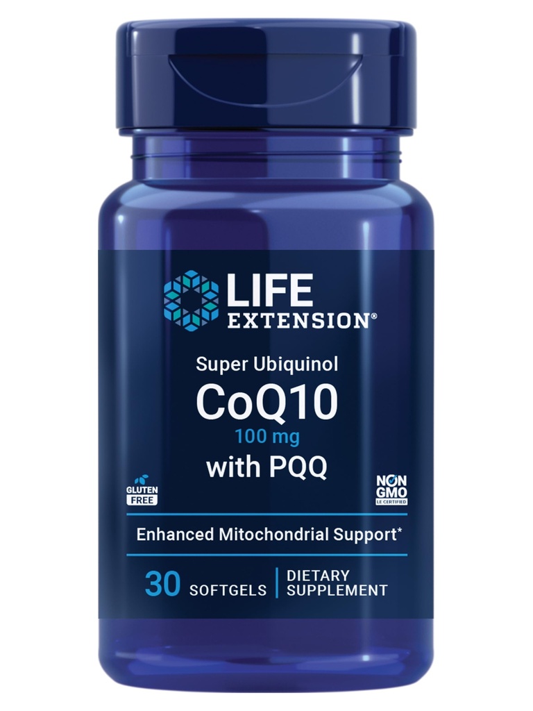 PQQ, coenzyme Q10, pyrroloquinoline Quinone, 심장 건강 보충교재, 최대 흡수, 100 mg, 비 GMO, 글루텐 자유로운, 30 softgels를 가진 수명 연장 최고 Ubiquinol CoQ10